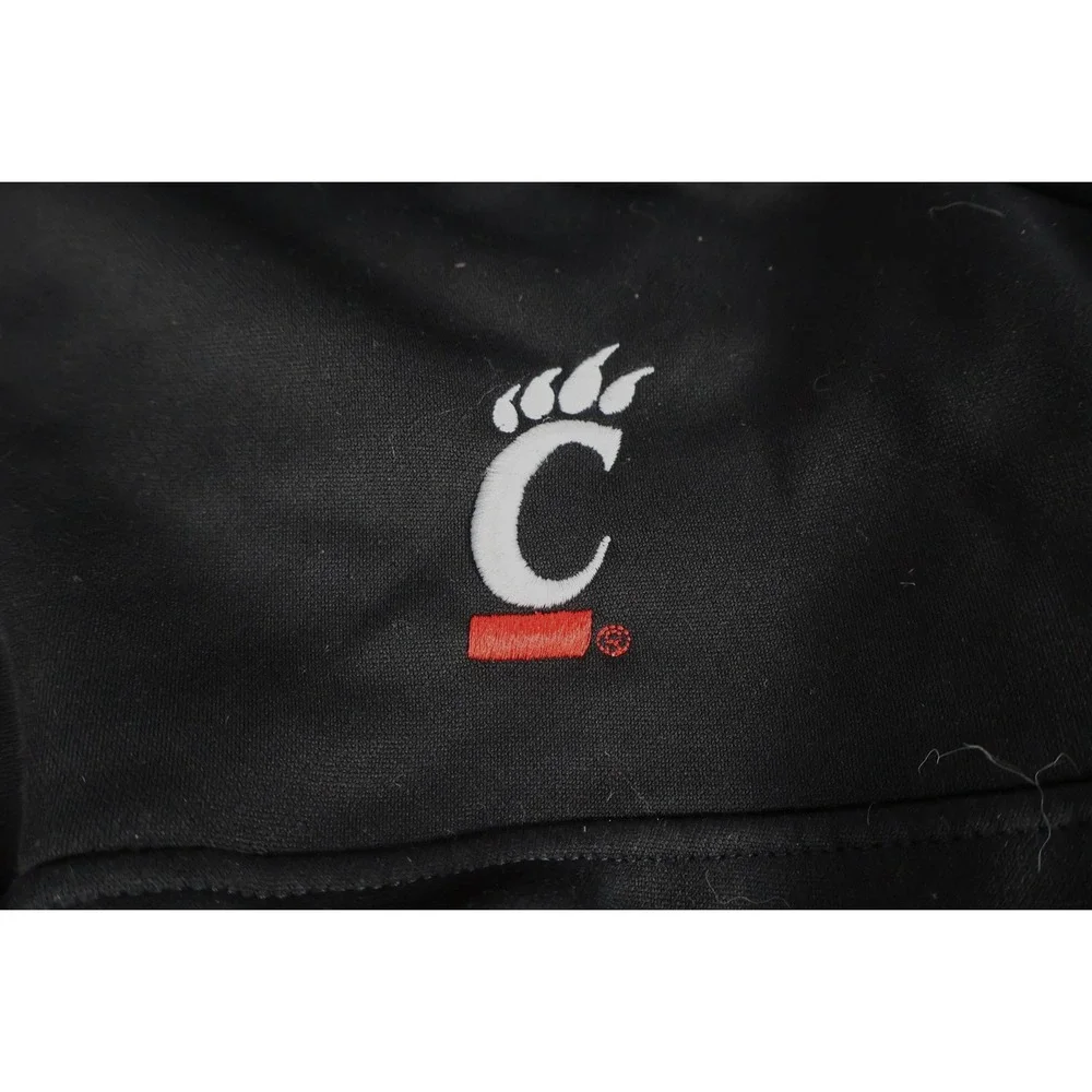 Champion University of Cincinnati Bearcats Mens Black Quarter Zip Pullover L